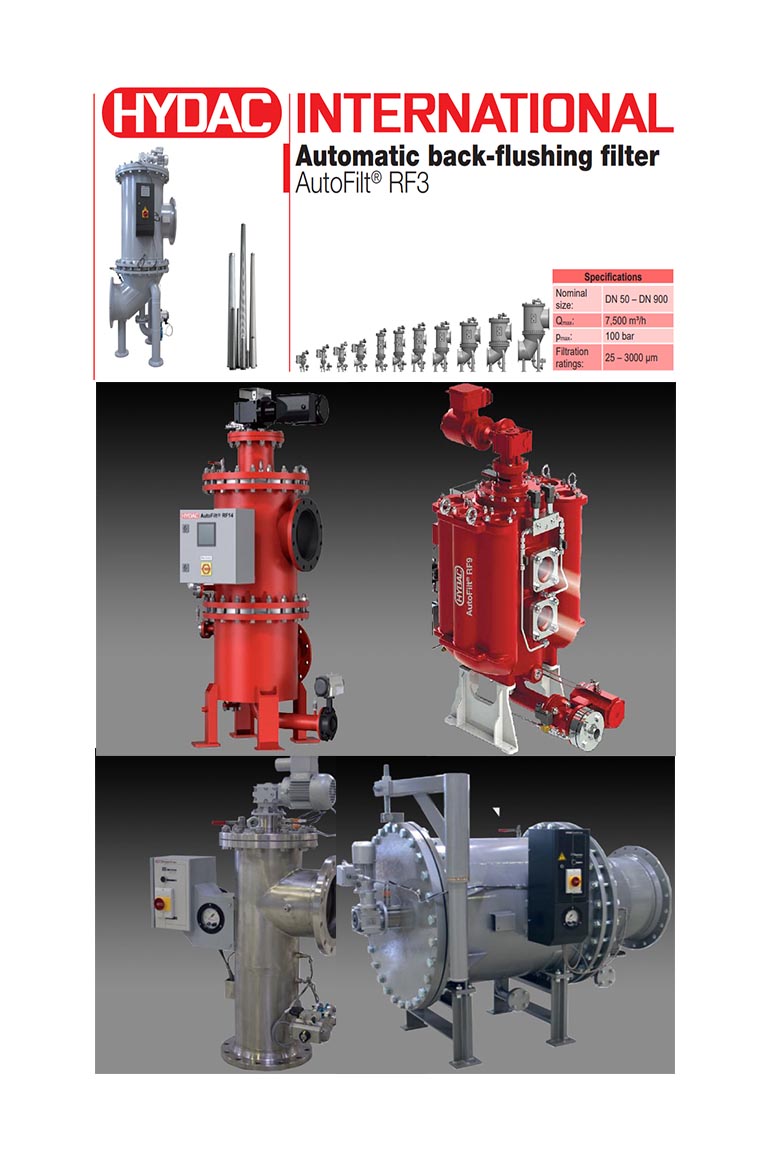 HYDAC PROCESS FILTER,  AUTOMATIC BACK-FLUSING